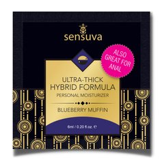 Пробник густої змазки Sensuva - Ultra-Thick Hybrid Formula Blueberry Muffin (6 мл) SO3384 фото