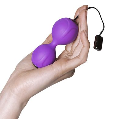 Вагінальні кульки з вібрацією Adrien Lastic Kegel Vibe Purple, діаметр 3,7 см AD40753 фото