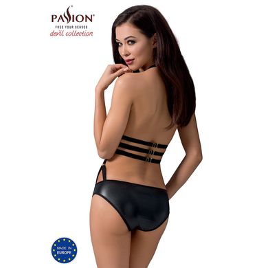 Сексуальне боді-монокіні Passion LAMIS BODY XXL/XXXL black, стрепи, блискуча ламе PS24803 фото