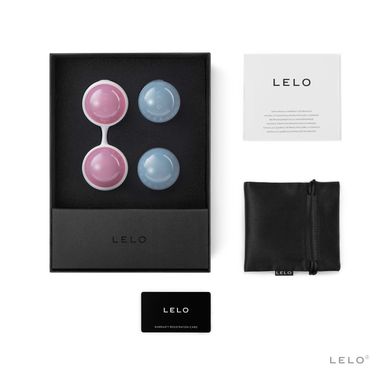 Набір вагінальних кульок LELO Beads Mini, діаметр 2,9 см, змінне навантаження, 2х28 та 2х37 г SO8083 фото