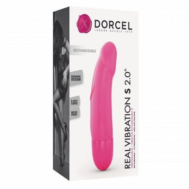 Вібратор Dorcel Real Vibration S Magenta 2.0, діаметр 3,7см, перезаряджається, для точки G SO3564 фото