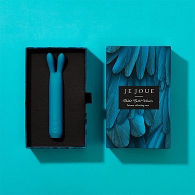 Вібратор з вушками Je Joue - Rabbit Bullet Vibrator Teal, глибока вібрація SO3032 фото