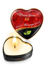 Масажна свічка серце Plaisirs Secrets Natural (35 мл) SO1863 фото