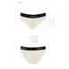 Трусики з широкою гумкою і мереживом Passion PS001 PANTIES ecru, size S SO4165 фото 5