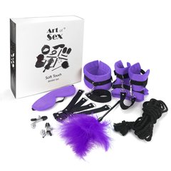 Набір БДСМ Art of Sex - Soft Touch BDSM Set, 9 предметів, Фіолетовий SO6600 фото