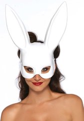 Маска кролика Leg Avenue Masquerade Rabbit Mask White, довгі вушка, на резинці SO7947 фото