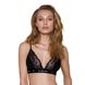 Еластичний топ з мереживом Passion PS001 TOP black, size L SO4175 фото 1