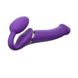 Безремінний страпон з вібрацією Strap-On-Me Vibrating Violet L, діам. 3,7 см, пульт ДК, регульований SO3826 фото 1