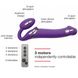 Безремінний страпон з вібрацією Strap-On-Me Vibrating Violet L, діам. 3,7 см, пульт ДК, регульований SO3826 фото 3